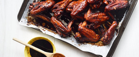 Sticky Chicken Wings With Rice