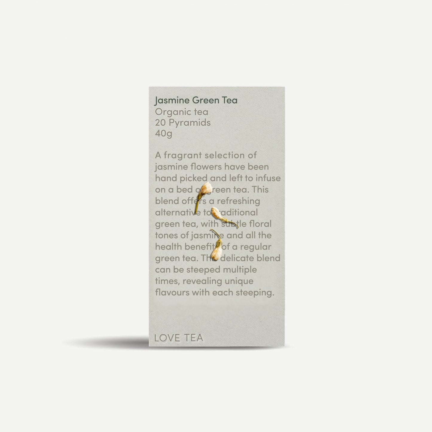 Jasmine Green Tea 20 Pyramids 20 Pyramid Bags
