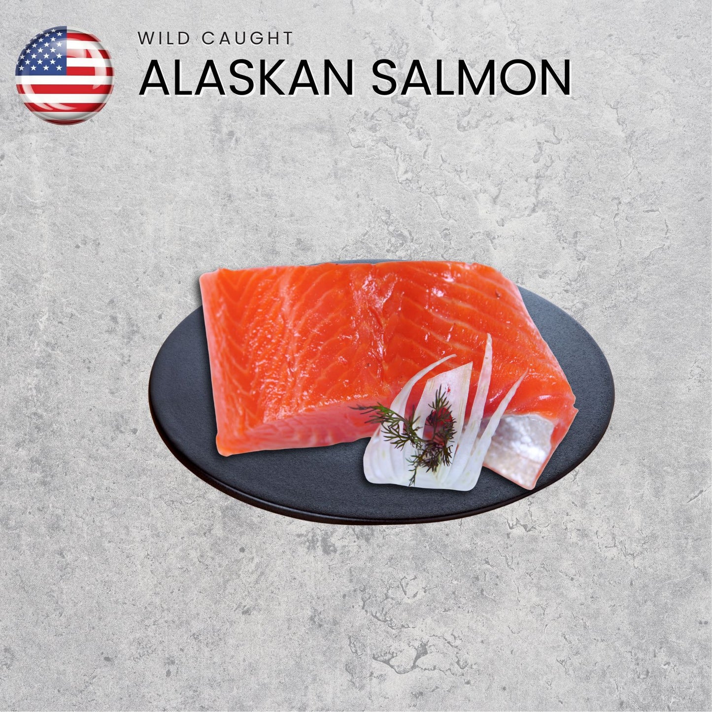 Wild Line Caught Alaskan Salmon (IQFrozen) +/-160-170gm