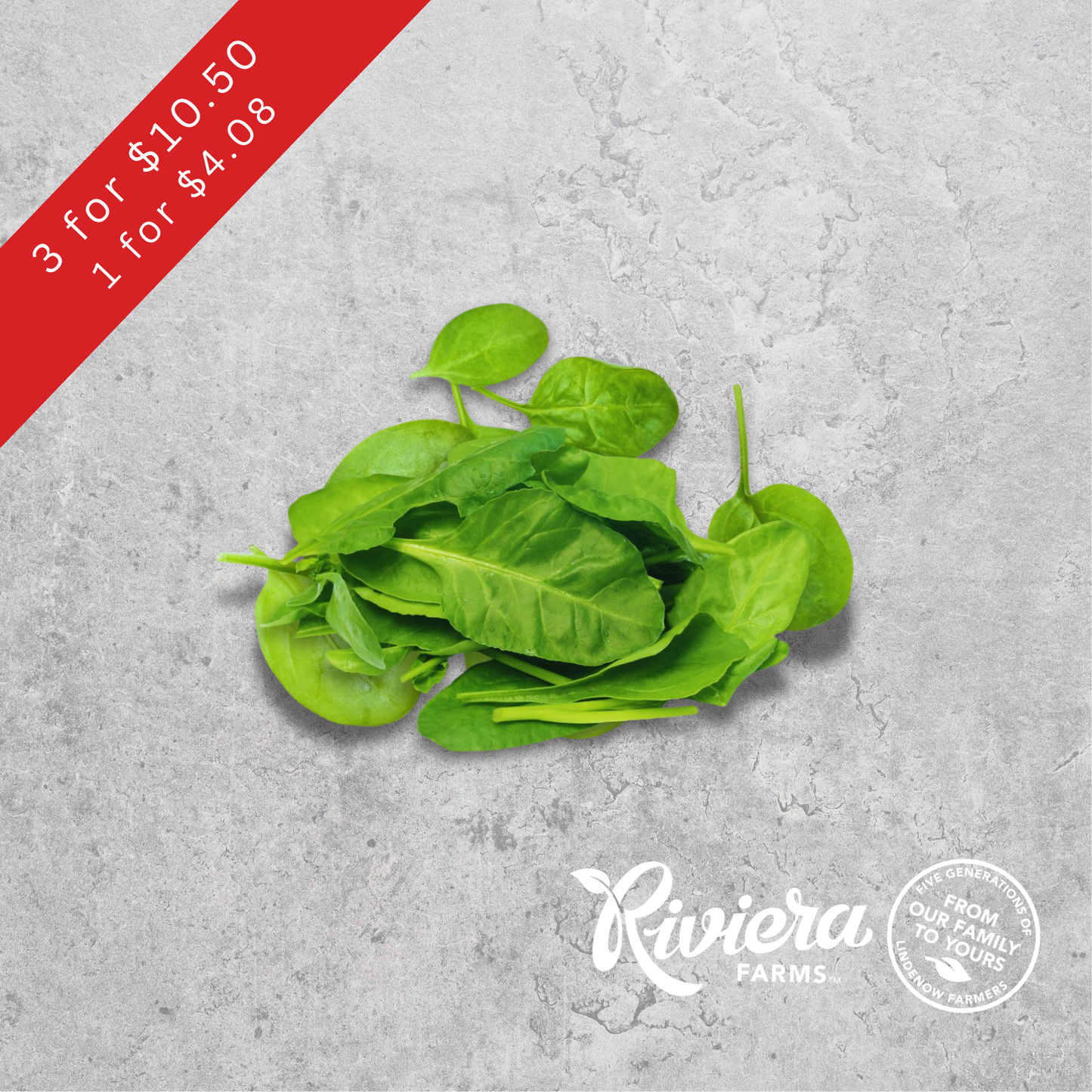 Baby Spinach Salad (Rivieria Farms)