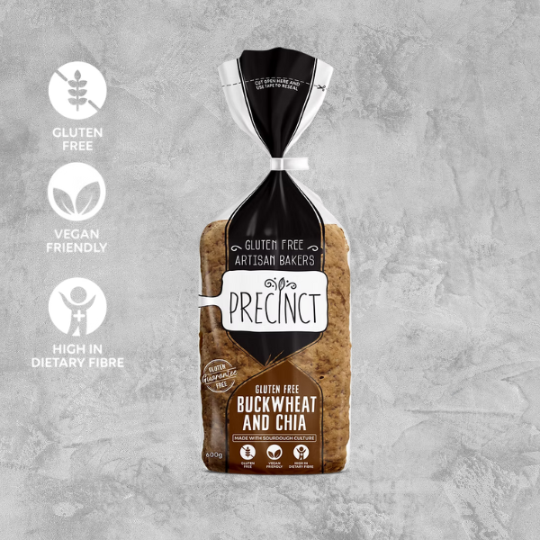*Buy 1, Get 1 Free* Gluten Free Buckwheat & Chia Bread 600g - GF Precinct, Australia (FROZEN)