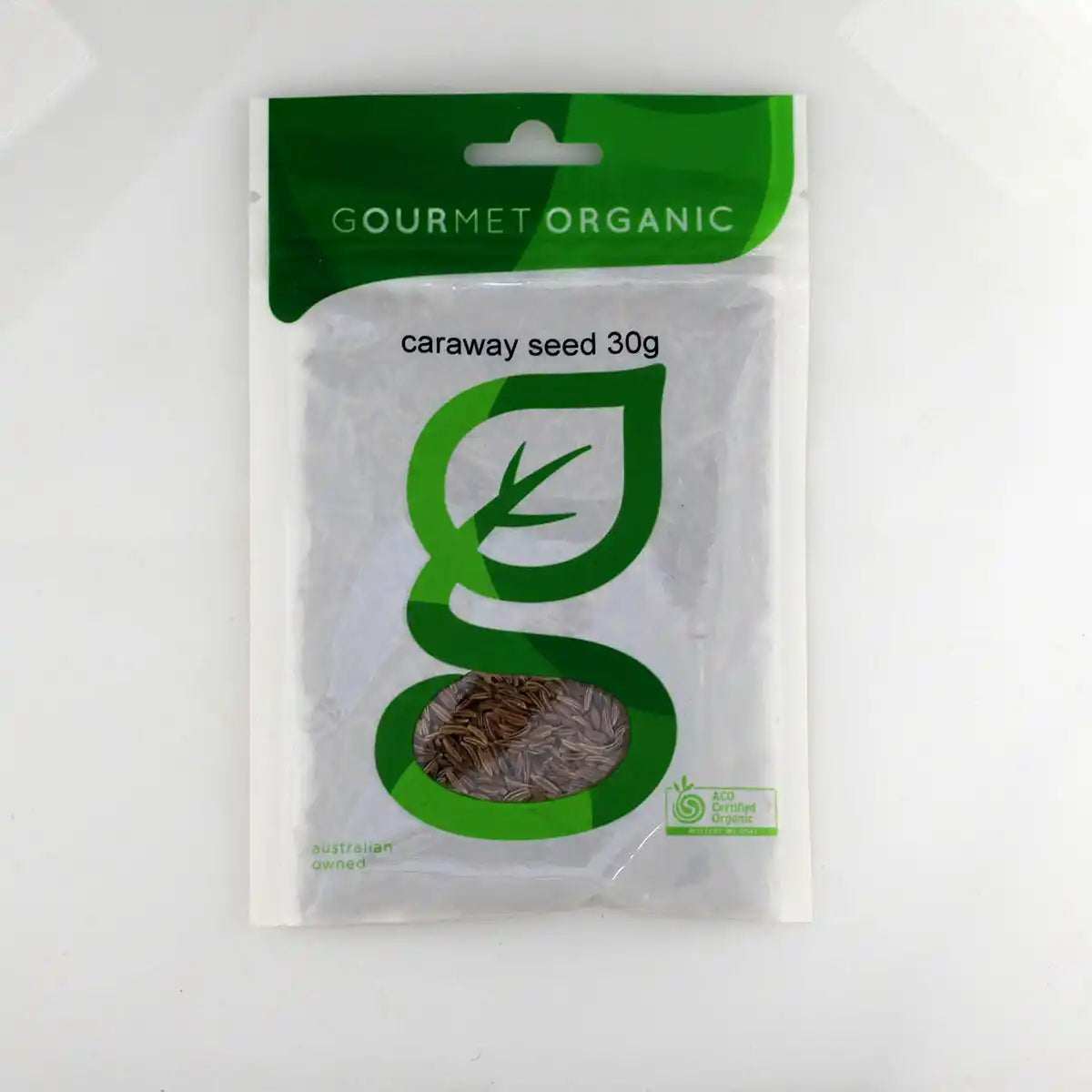 Caraway Seed spice packet on a white background.