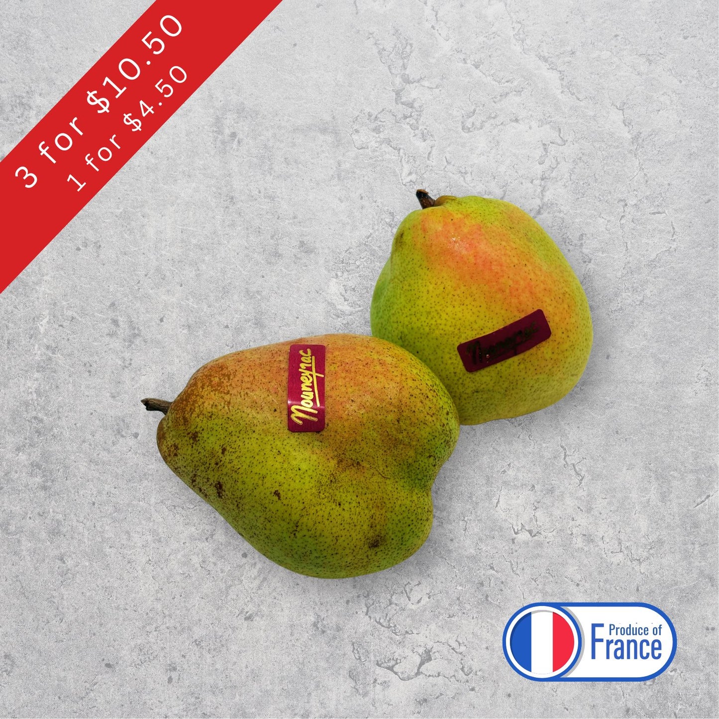 French Comice Rosée Pears (France)