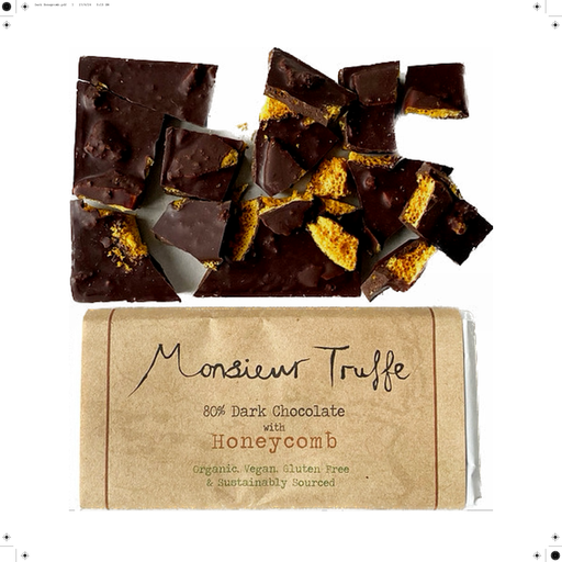Monsieur Truffe Chocolate - Dark 80% Honeycomb 100g