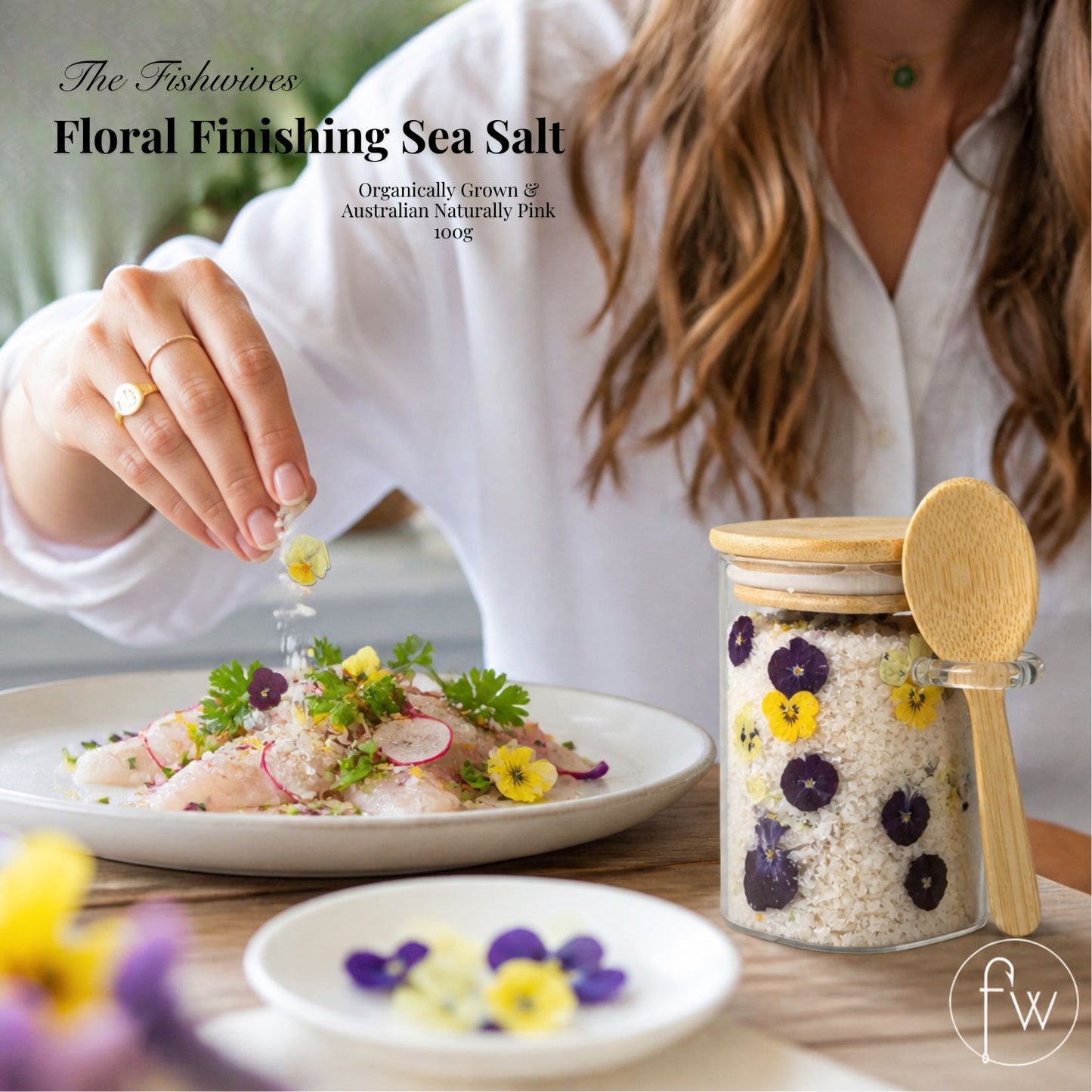 Floral Finishing Sea Salt 100g -The Fishwives Galley