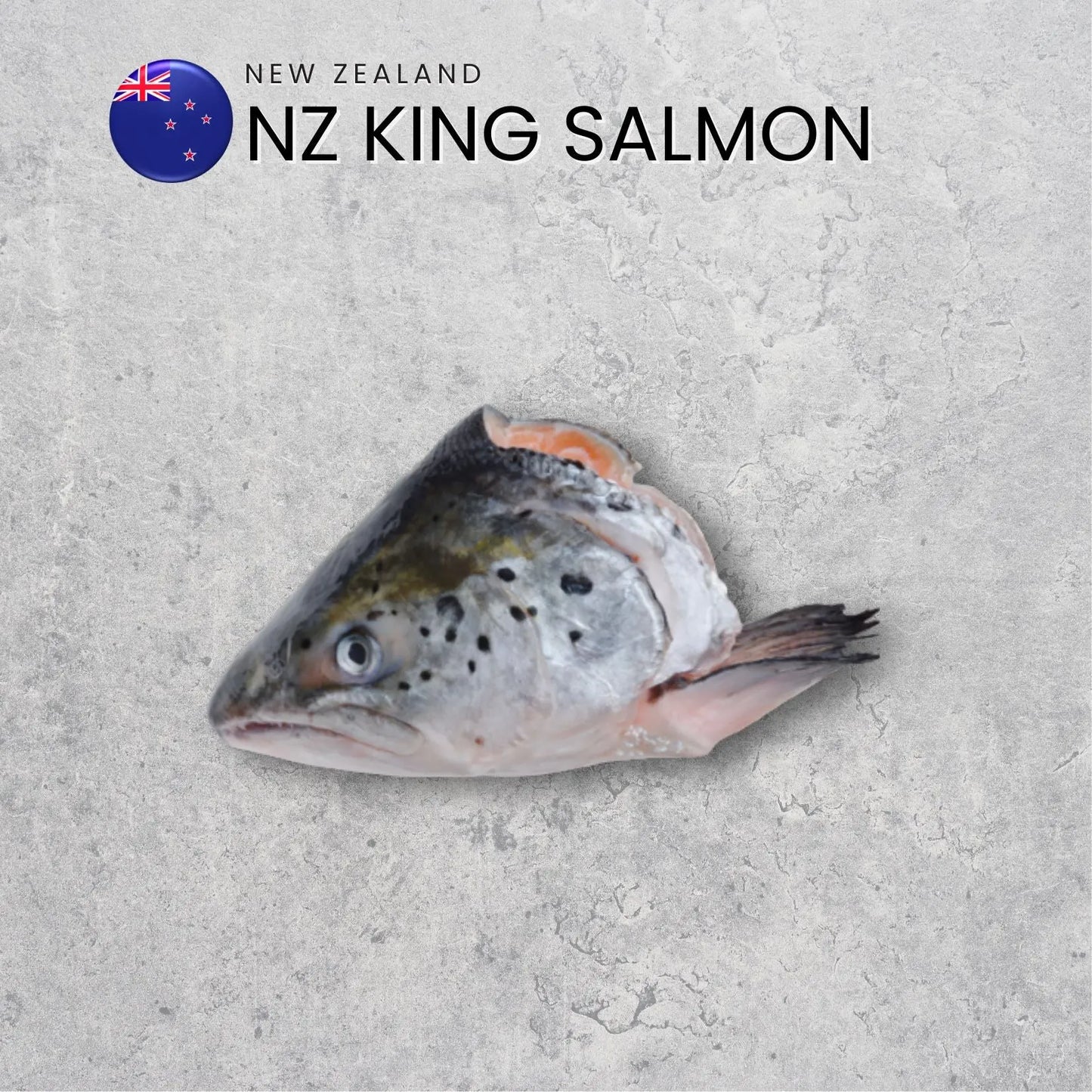 NZ King Salmon Heads 1pkt (500+/-) (Frozen)
