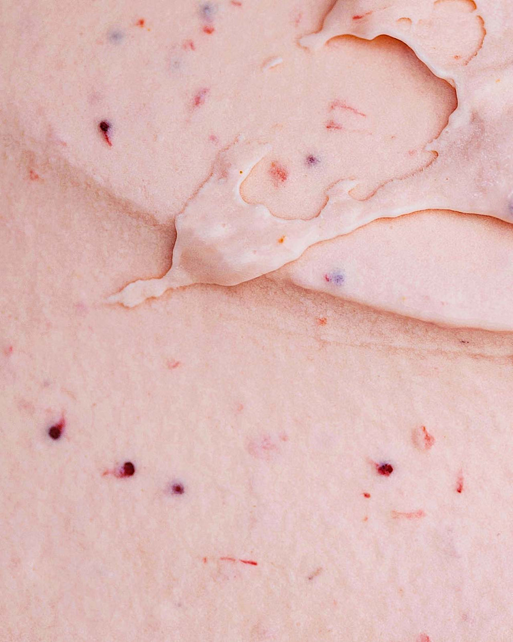 Scoop of Caramelized Strawberry ice cream, Apiary Singapore.