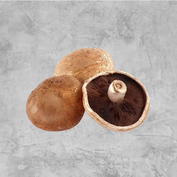 Fresh Portobello Mushrooms (200g / 3 pcs per Tray)