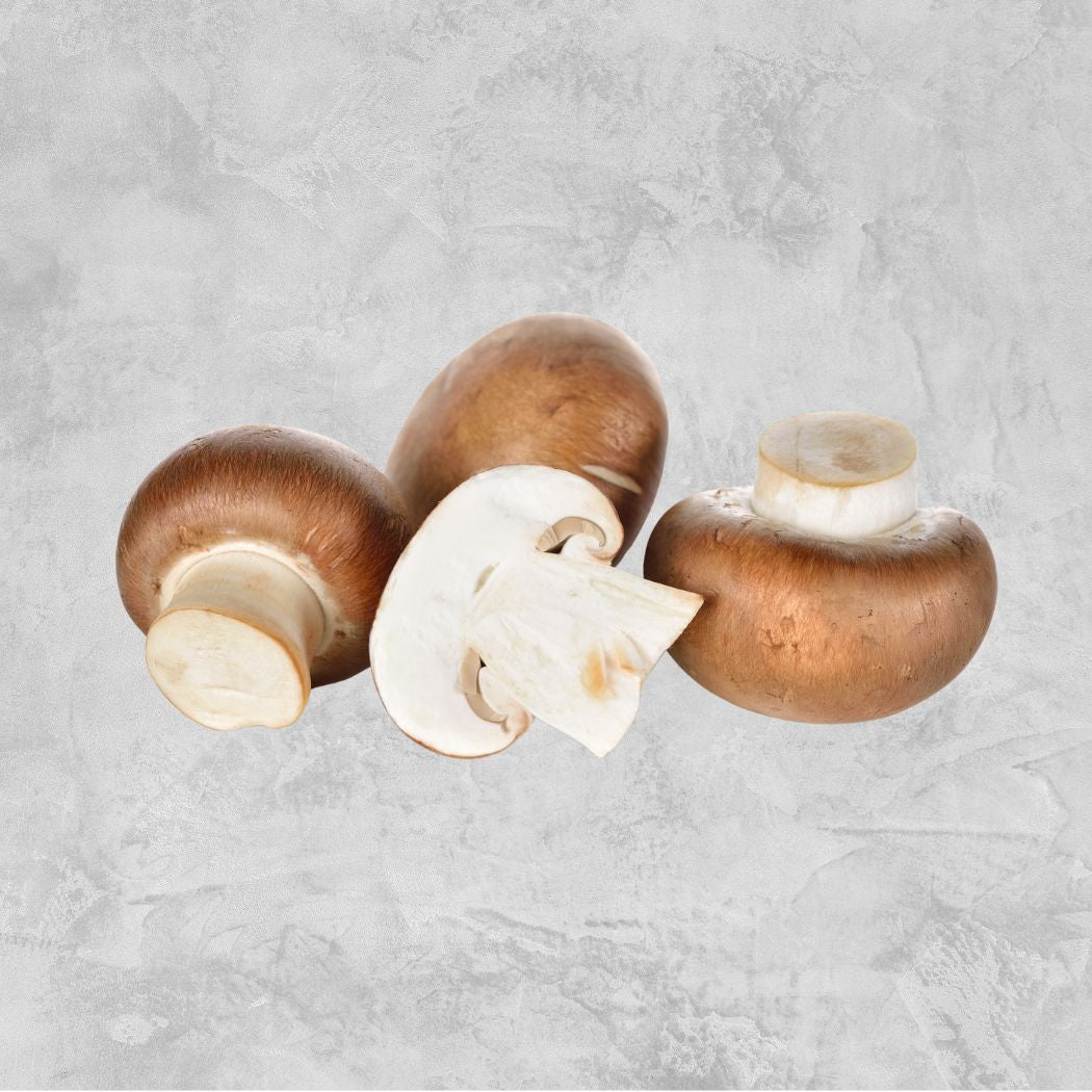 Fresh Swiss Brown Mushrooms (200g / Tray)