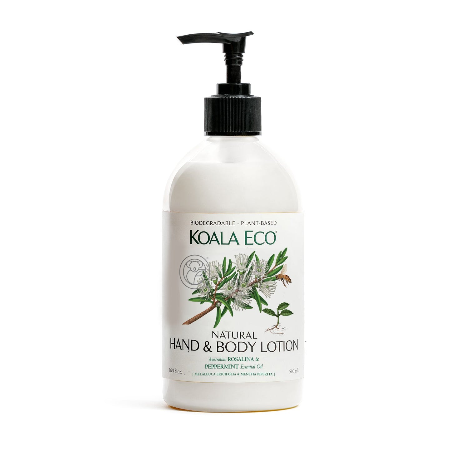 Natural Hand and Body Lotion - Rosalina & Peppermint - Koala Eco - Australian Made