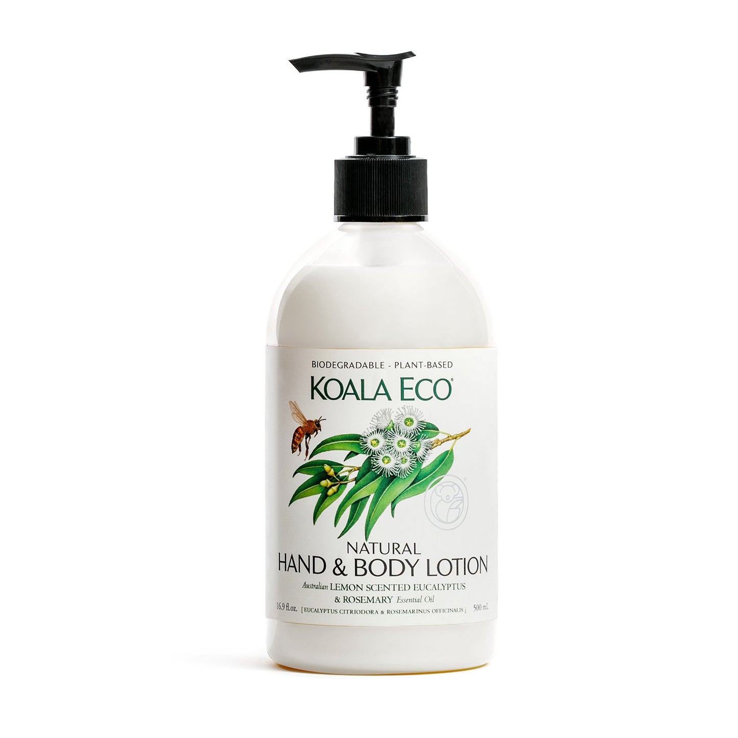 Natural Hand and Body Lotion - Lemon Scented Eucalyptus & Rosemary - Koala Eco - Australian Made