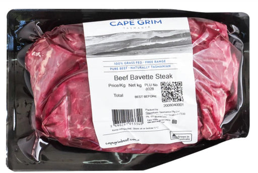 **FROZEN FROM FRESH** Beef Bavette (Retail Packed) +/- 650g - Cape Grim Grass Fed