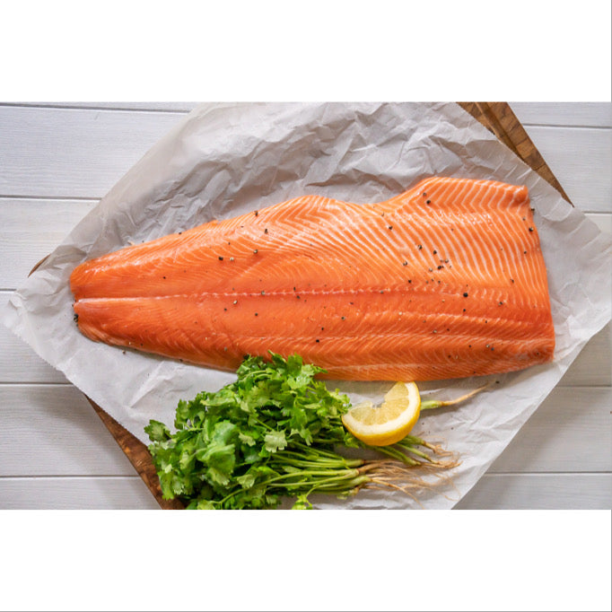Chilled NZ King Salmon Skin Off Side (1.1-1.2kg)