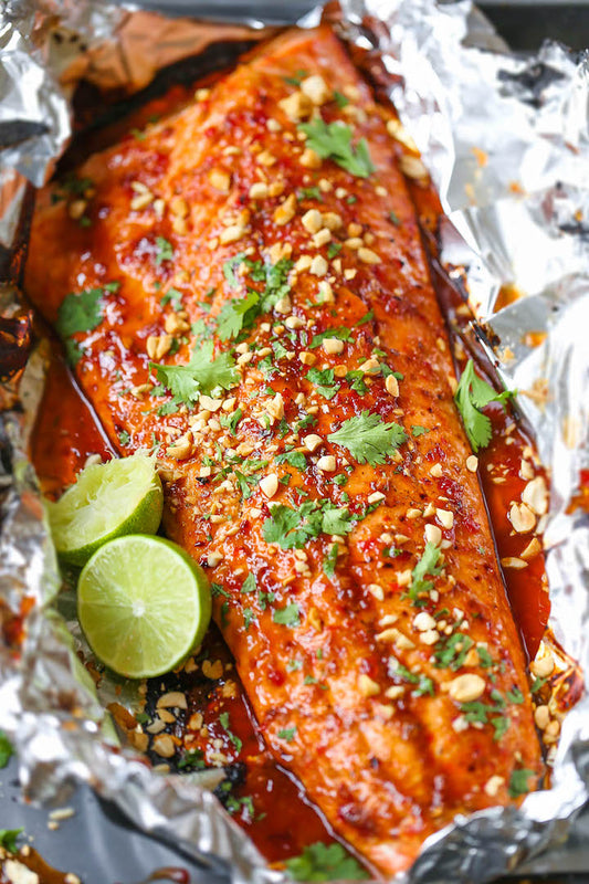 Asian Salmon in Foil