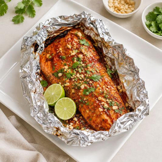 Asian Salmon in Foil