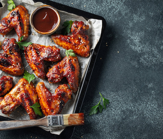 Sticky Chicken Wings with Soy & Sesame Glaze