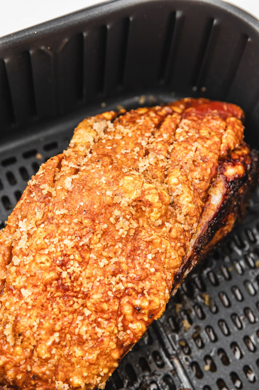 Air Fryer Pork Roast with Crackling - from www.thedinnerbite.com