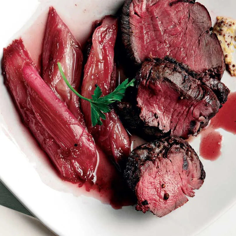 Beef Tenderloin with Rhubarb and Red Wine - Serves 6 (Jill Dupleix)