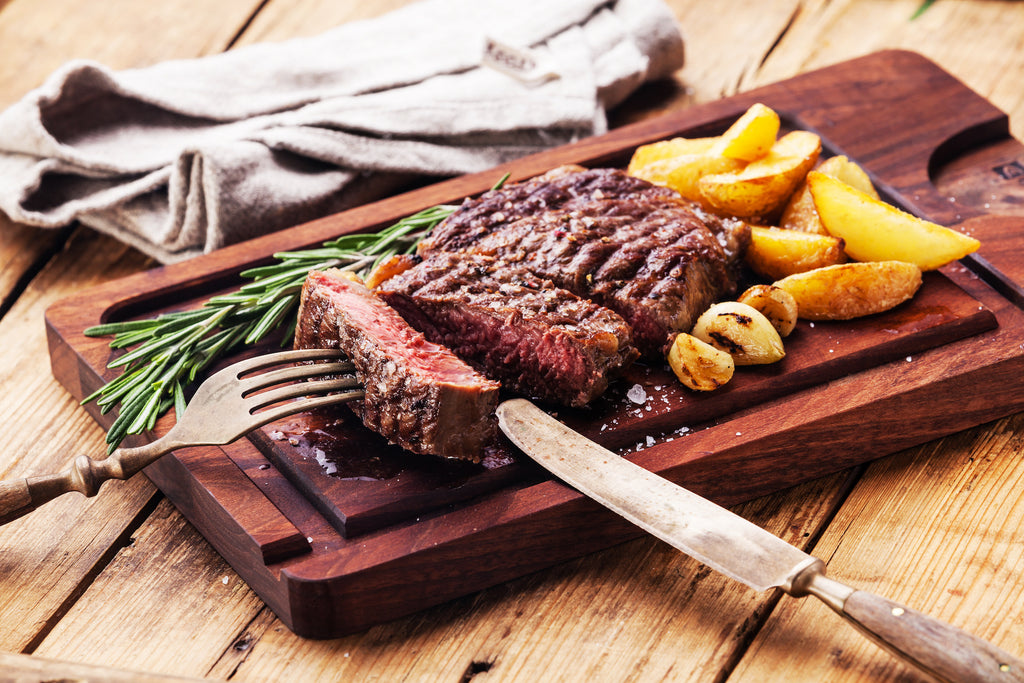 Ribeye Steak & Potato for Two (from The New York Times)