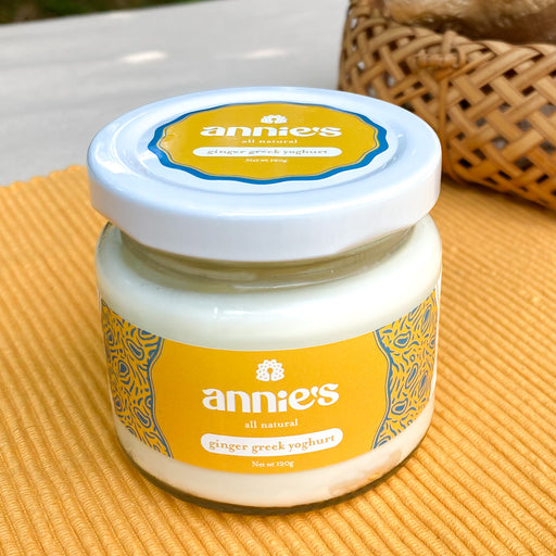 Single Serve Ginger Greek Yoghurt - 120g Annie's All Natural