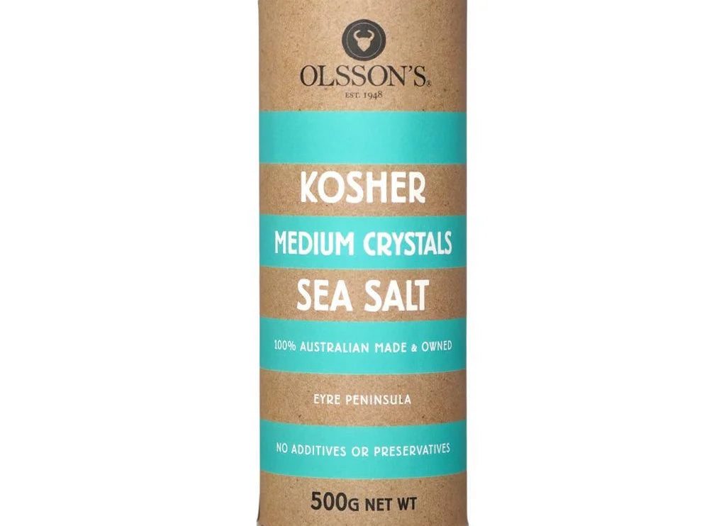 Olsson's Kosher Medium Sea Salt Crystals 500g