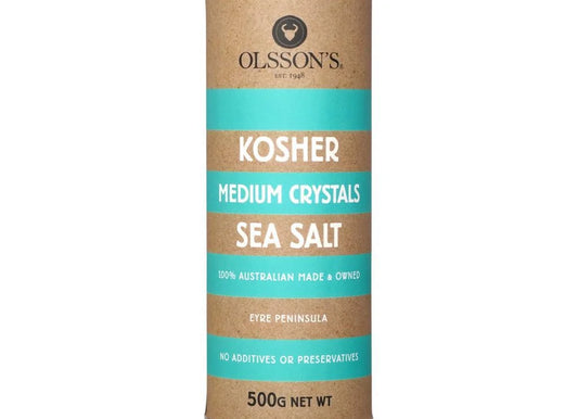 Olsson's Kosher Medium Sea Salt Crystals 500g