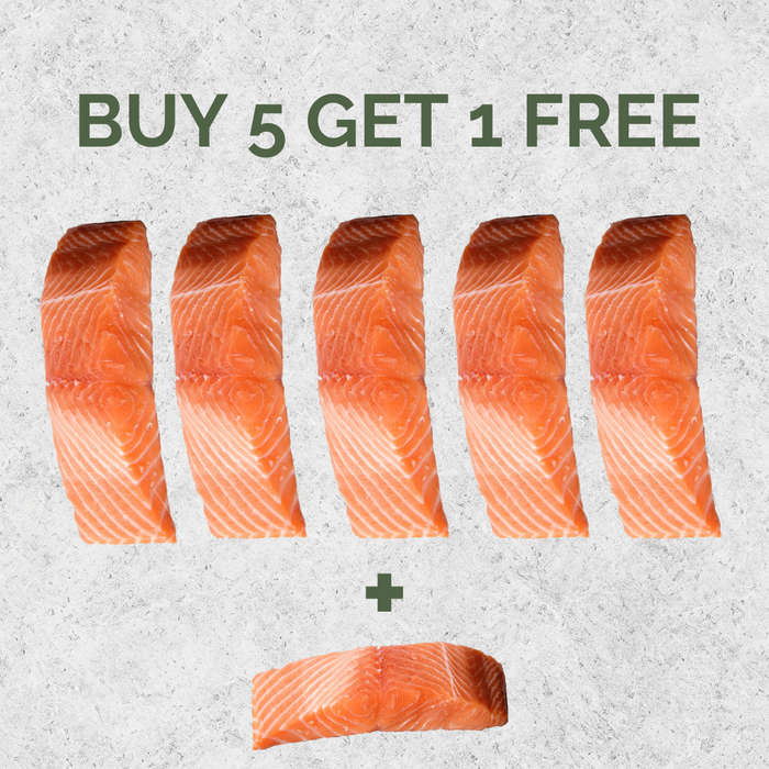 NZ King Salmon Skin Off Singles (150gm) Bundle - Buy 5 and get 1 free (Akaroa Salmon)