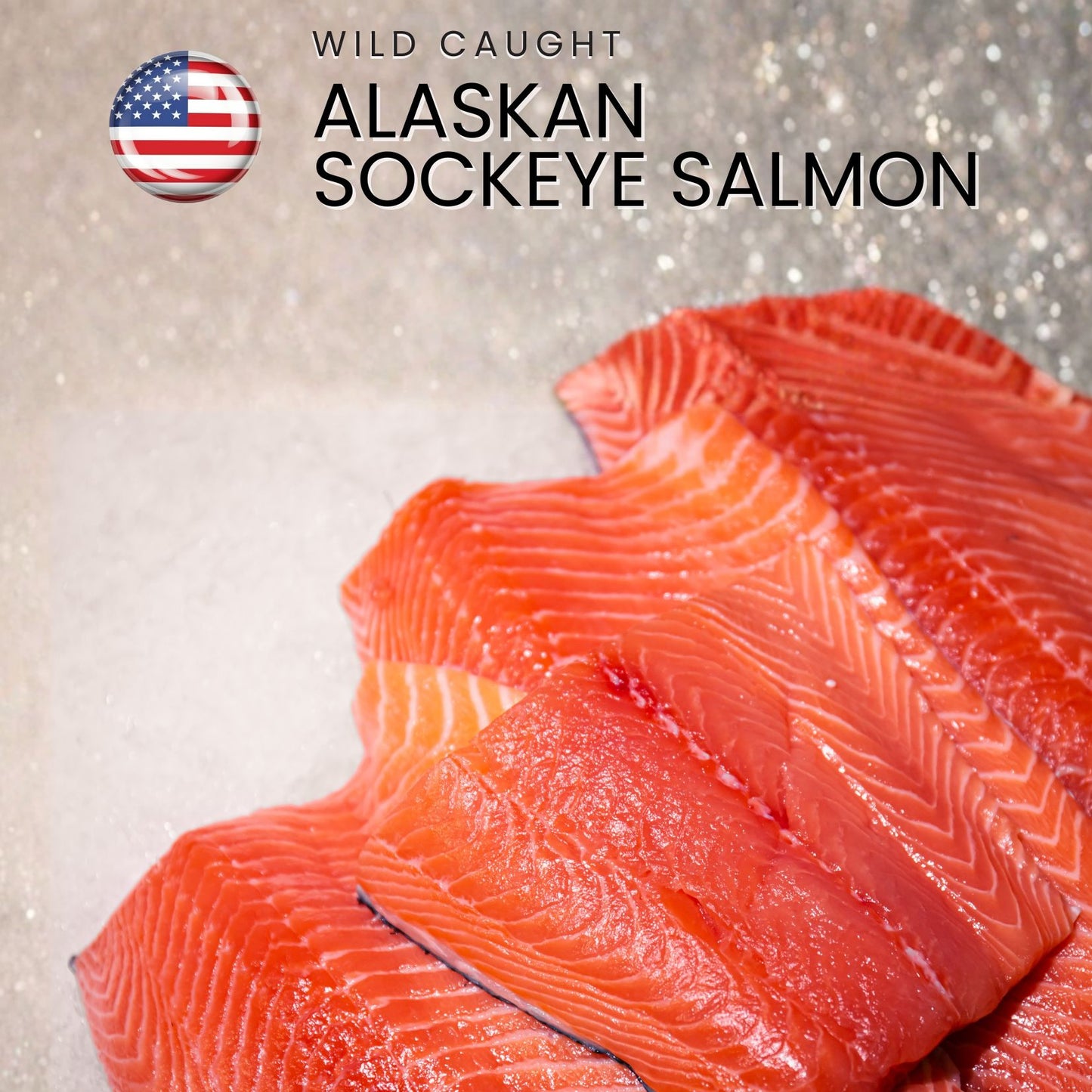 Wild Line Caught Alaskan Sockeye Salmon (IQFrozen) +/-160-170gm