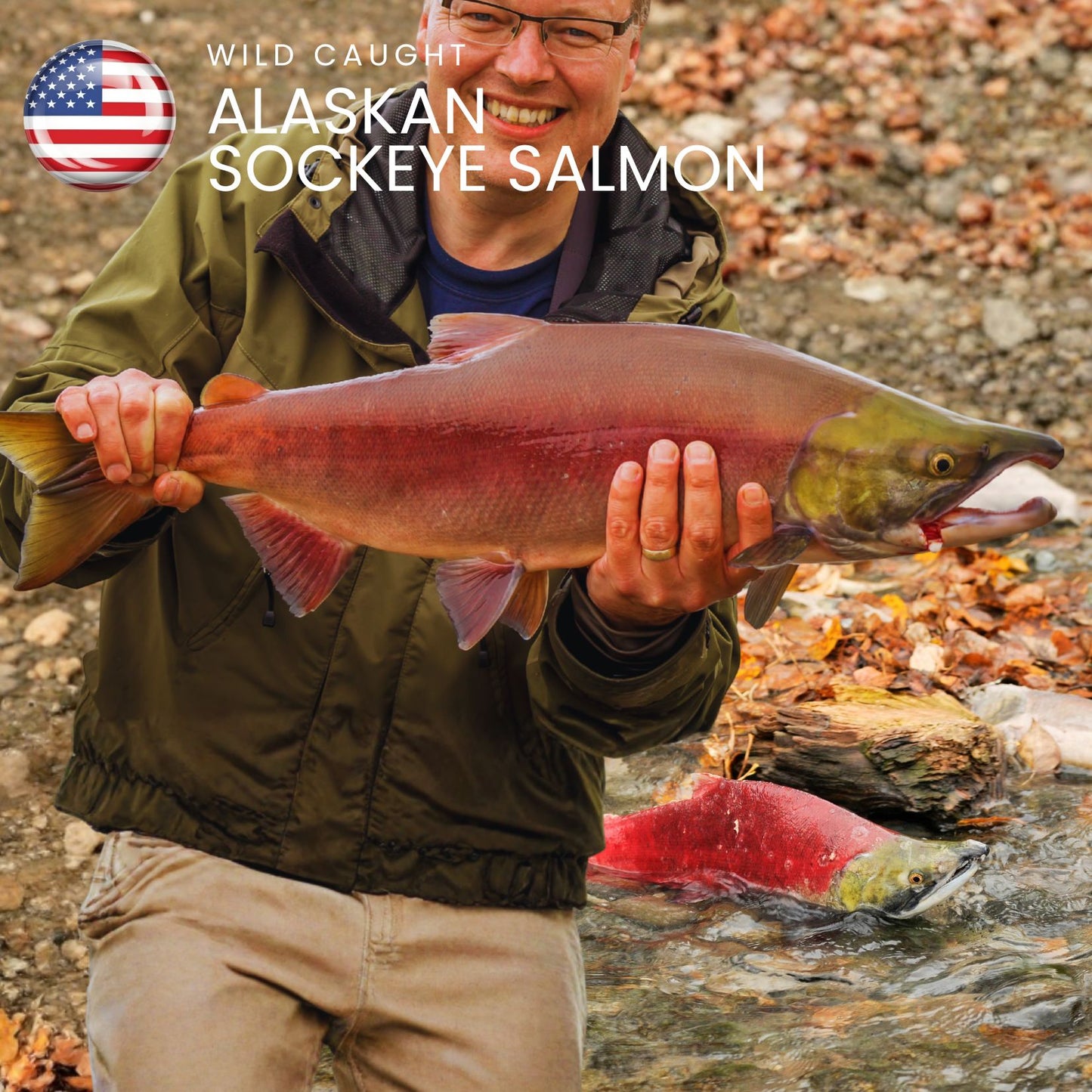 Wild Line Caught Alaskan Sockeye Salmon (IQFrozen) +/-160-170gm