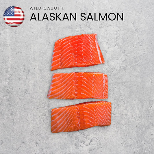 Wild Line Caught Alaskan Salmon (IQFrozen) +/-160-170gm