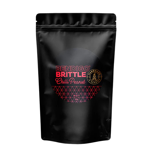 Chilli Peanut Brittle 100gm (Hot) -  Bendigo Brittle Company