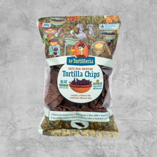 GF Blue Corn Chips - TOTOPOS La Tortilleria 200g