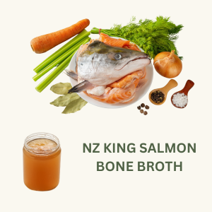 Frozen NZ King Salmon Bone Broth/Stock 500gm