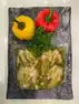 Basil pesto marinade option for butterflied whole chicken.