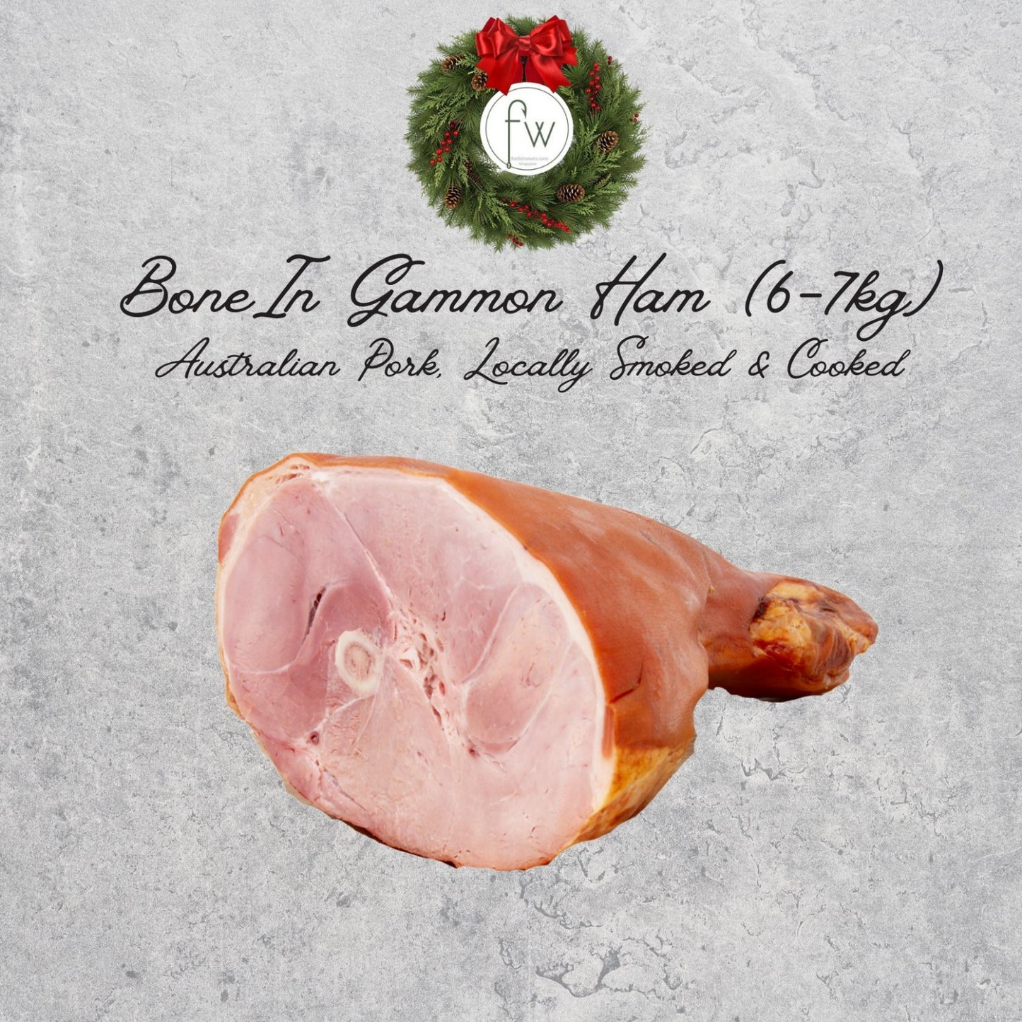 Gammon Ham Skin On Whole Bone-In (6-7 KG)