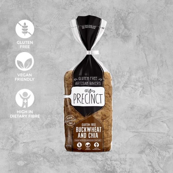 Gluten Free Buckwheat & Chia Bread 600g - GF Precinct, Australia (FROZEN)