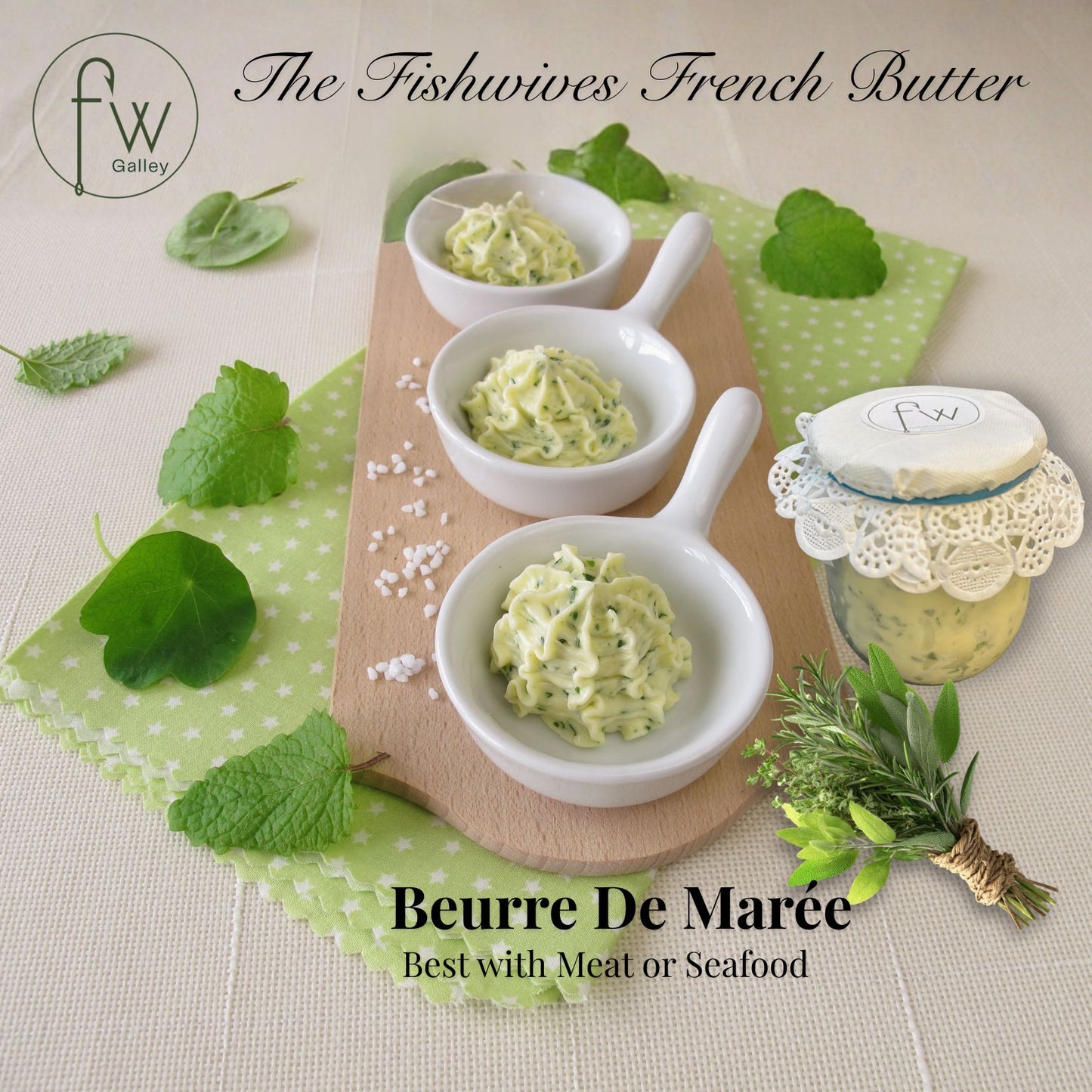 Beurre de Marée - Tide Butter (Semi Salted) 125g -The Fishwives Galley