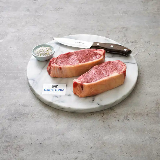 Cape Grim grass-fed beef striploin/porterhouse steak, The Fishwives Singapore.
