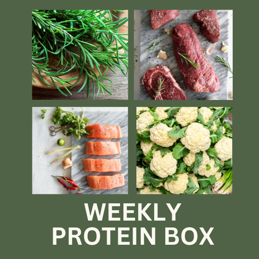 WEEKLY PROTEIN & VEGGIE BOX.