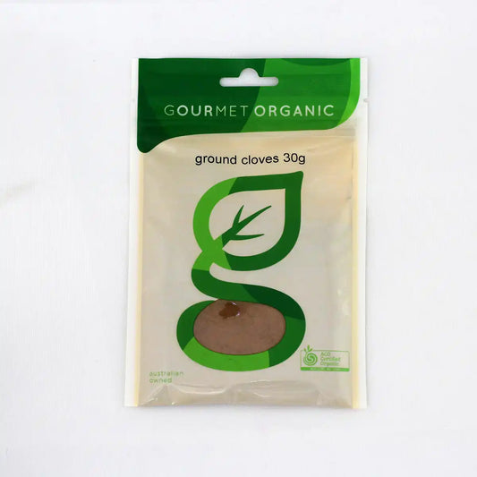 Clove Powder spice packet on a white background.