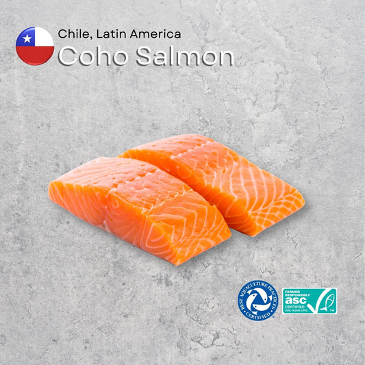 Coho Salmon (+/-180gm) (Individually Quick Frozen))