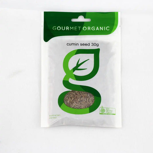 Cumin Seed spice packet on a white background.
