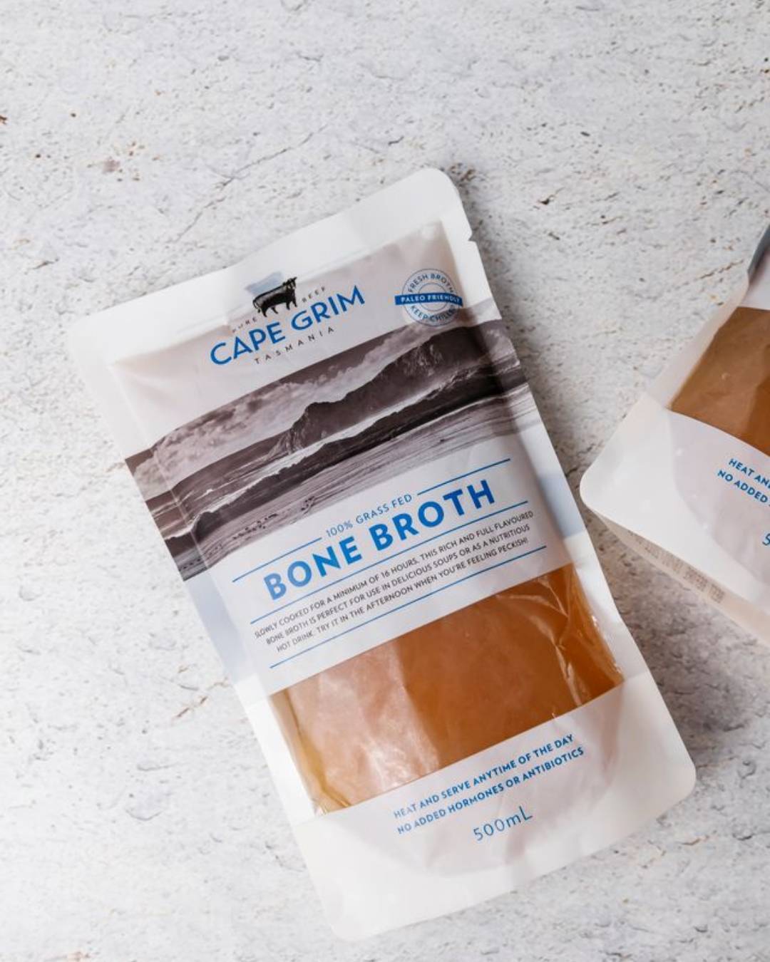 Cape Grim Beef Bone Broth (500ml, Frozen)