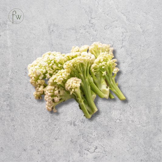 Fresh caulini on a light background.