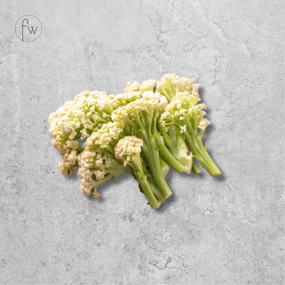 Fresh caulini on a light background.