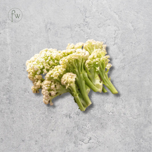 Fresh caulini on a light background.