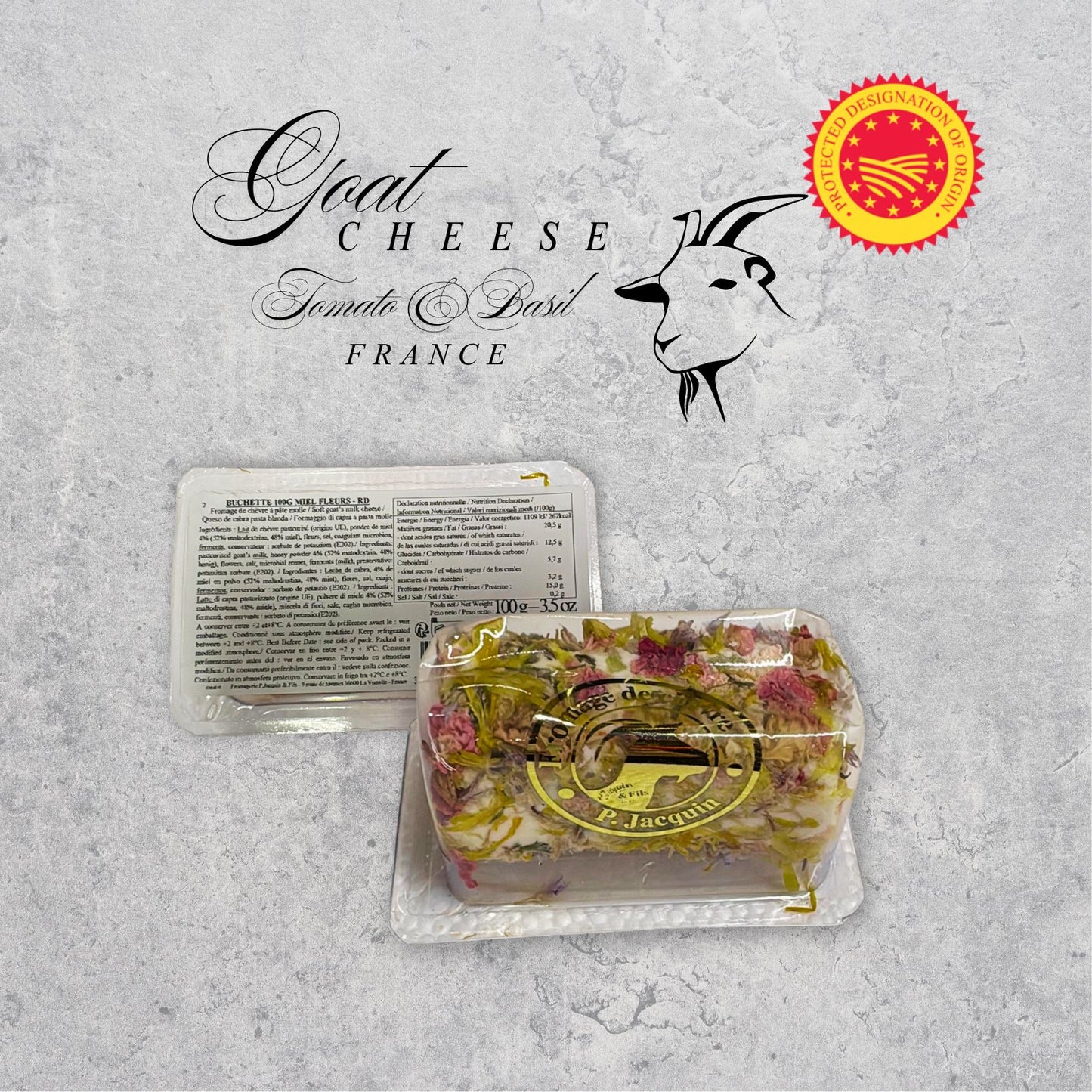 Bûchette Fraîches – French Goat Cheese with Miel & Fleurs 100g