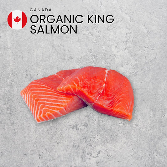 Organic Canadian Chinook/King Salmon Half Side (500g) (Frozen)