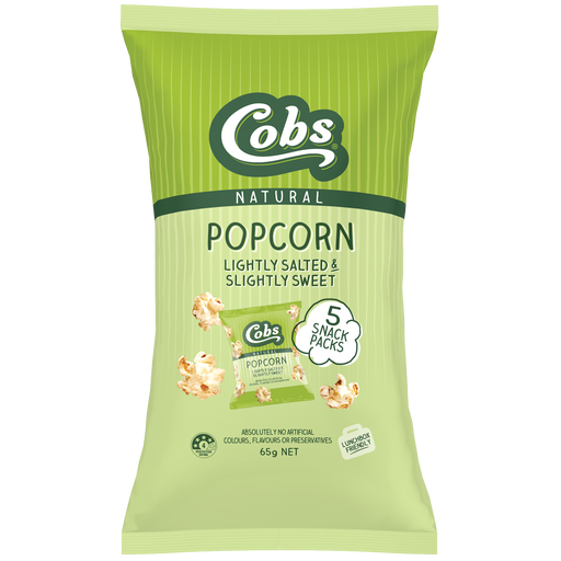 Cobs Popcorn - Lightly Salted Slightly Sweet Popcorn 65g - Multipack (5 x 13g)