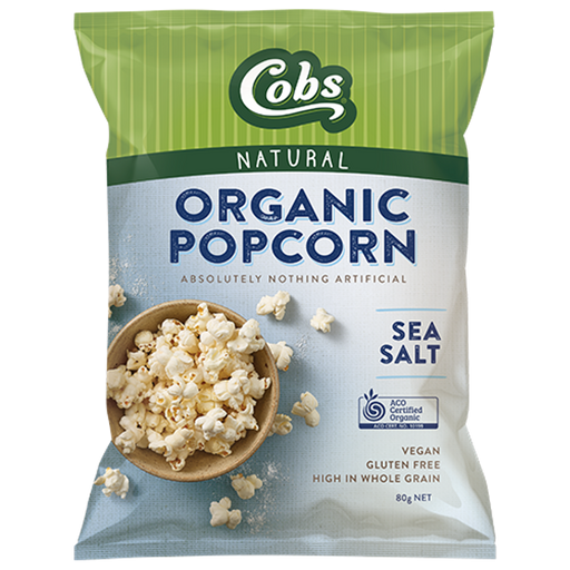 Cobs Popcorn - Sea Salt Organic Popcorn 80g